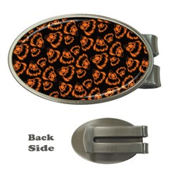 Pattern Halloween Jackolantern Money Clips (oval)  by iCreate