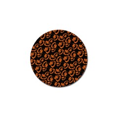 Pattern Halloween Jackolantern Golf Ball Marker (4 Pack) by iCreate