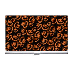 Pattern Halloween Jackolantern Business Card Holders by iCreate