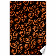 Pattern Halloween Jackolantern Canvas 12  X 18   by iCreate