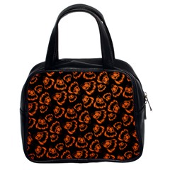 Pattern Halloween Jackolantern Classic Handbags (2 Sides) by iCreate