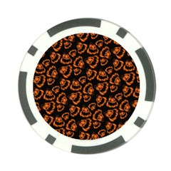 Pattern Halloween Jackolantern Poker Chip Card Guard (10 Pack) by iCreate