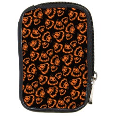 Pattern Halloween Jackolantern Compact Camera Cases by iCreate