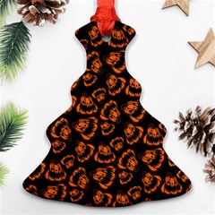 Pattern Halloween Jackolantern Christmas Tree Ornament (two Sides)