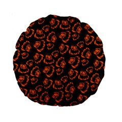 Pattern Halloween Jackolantern Standard 15  Premium Round Cushions by iCreate