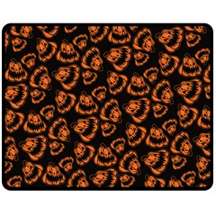 Pattern Halloween Jackolantern Double Sided Fleece Blanket (medium) 