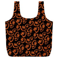 Pattern Halloween Jackolantern Full Print Recycle Bags (l)  by iCreate