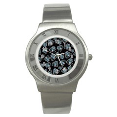 Pattern Halloween Zombies Brains Stainless Steel Watch