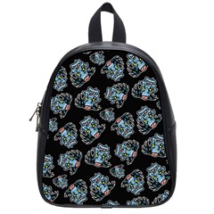 Pattern Halloween Zombies Brains School Bag (Small)