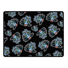 Pattern Halloween Zombies Brains Fleece Blanket (Small)