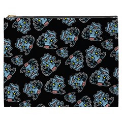 Pattern Halloween Zombies Brains Cosmetic Bag (XXXL) 