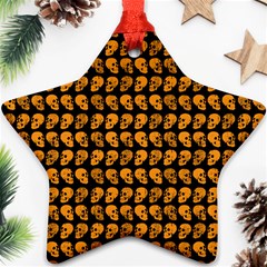 Halloween Color Skull Heads Ornament (star)