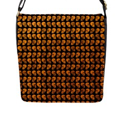 Halloween Color Skull Heads Flap Messenger Bag (l)  by iCreate