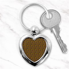 Pattern Halloween Candy Corn   Key Chains (heart) 