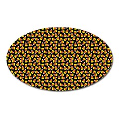 Pattern Halloween Candy Corn   Oval Magnet by iCreate