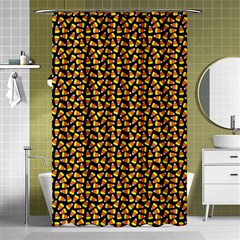 Pattern Halloween Candy Corn   Shower Curtain 48  X 72  (small)  by iCreate