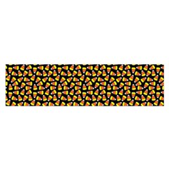 Pattern Halloween Candy Corn   Satin Scarf (oblong)