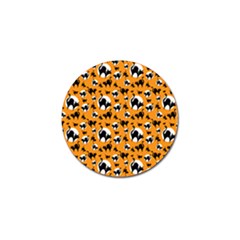 Pattern Halloween Black Cat Hissing Golf Ball Marker by iCreate