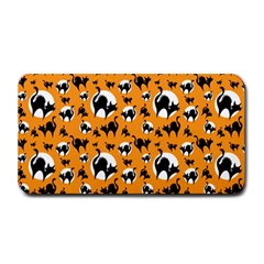 Pattern Halloween Black Cat Hissing Medium Bar Mats by iCreate