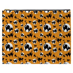 Pattern Halloween Black Cat Hissing Cosmetic Bag (xxxl)  by iCreate