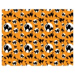 Pattern Halloween Black Cat Hissing Double Sided Flano Blanket (Medium)  60 x50  Blanket Front