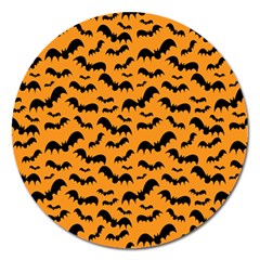 Pattern Halloween Bats  Icreate Magnet 5  (round) by iCreate