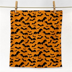 Pattern Halloween Bats  Icreate Face Towel by iCreate