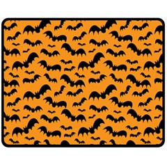 Pattern Halloween Bats  Icreate Fleece Blanket (medium)  by iCreate