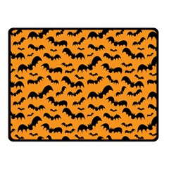 Pattern Halloween Bats  Icreate Double Sided Fleece Blanket (small)  by iCreate