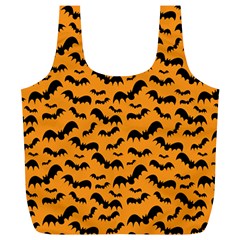 Pattern Halloween Bats  Icreate Full Print Recycle Bags (l) 