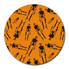 Halloween Skeletons  Round Mousepads by iCreate