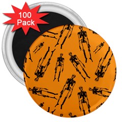 Halloween Skeletons  3  Magnets (100 Pack)