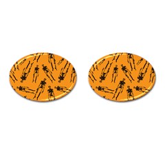 Halloween Skeletons  Cufflinks (Oval)