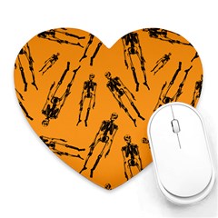 Halloween Skeletons  Heart Mousepads by iCreate