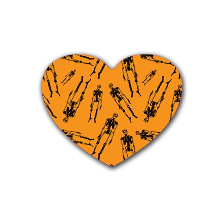 Halloween Skeletons  Heart Coaster (4 pack) 