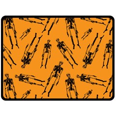 Halloween Skeletons  Fleece Blanket (large)  by iCreate