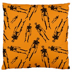 Halloween Skeletons  Large Cushion Case (one Side) by iCreate