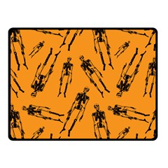 Halloween Skeletons  Double Sided Fleece Blanket (small)  by iCreate