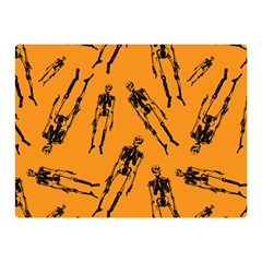 Halloween Skeletons  Double Sided Flano Blanket (mini)  by iCreate