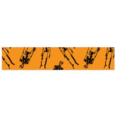 Halloween Skeletons  Flano Scarf (Small)