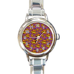 1pattern Halloween Colorfuljack Icreate Round Italian Charm Watch by iCreate