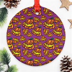 1pattern Halloween Colorfuljack Icreate Round Ornament (two Sides)