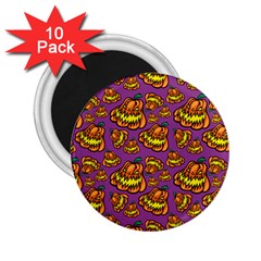 Halloween Colorful Jackolanterns  2 25  Magnets (10 Pack)  by iCreate