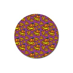 Halloween Colorful Jackolanterns  Magnet 3  (round) by iCreate