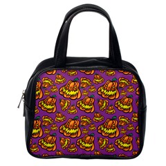 Halloween Colorful Jackolanterns  Classic Handbags (one Side) by iCreate