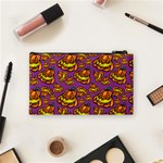 Halloween Colorful Jackolanterns  Cosmetic Bag (Small)  Back