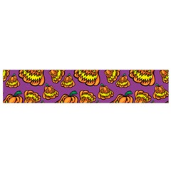 Halloween Colorful Jackolanterns  Flano Scarf (small)