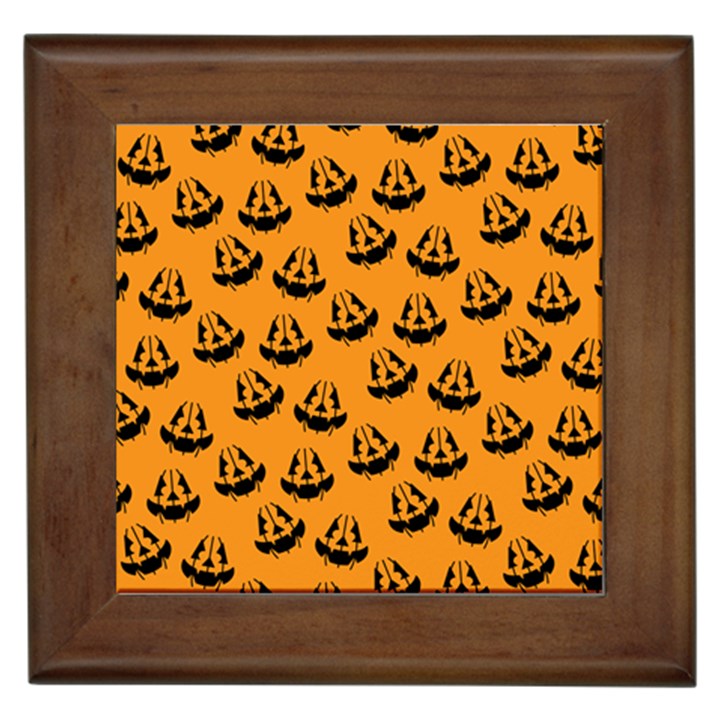 Halloween Jackolantern Pumpkins iCreate Framed Tiles