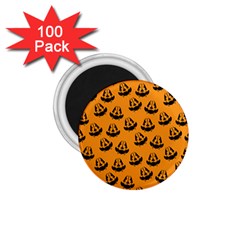 Halloween Jackolantern Pumpkins Icreate 1 75  Magnets (100 Pack)  by iCreate