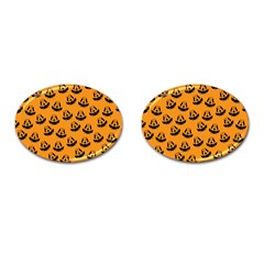 Halloween Jackolantern Pumpkins iCreate Cufflinks (Oval)